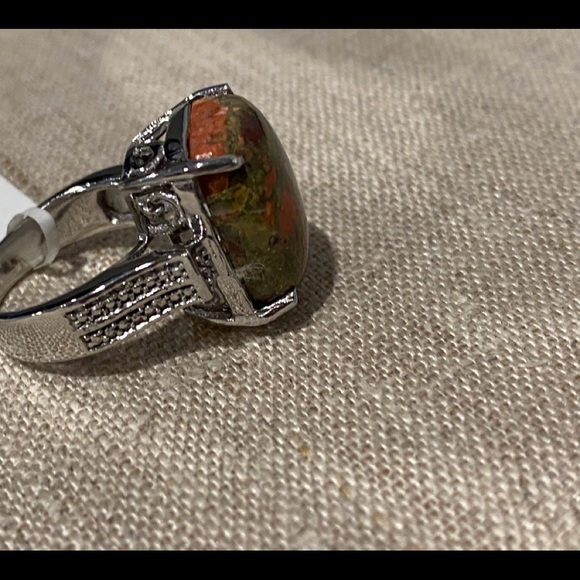 Beautiful Unakite Cush Ring - Picture 8 of 9